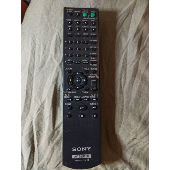 Sony OEM AV SYSTEM RM-AAU017 Remote Control. Tested & Works - Picture 1 of 3